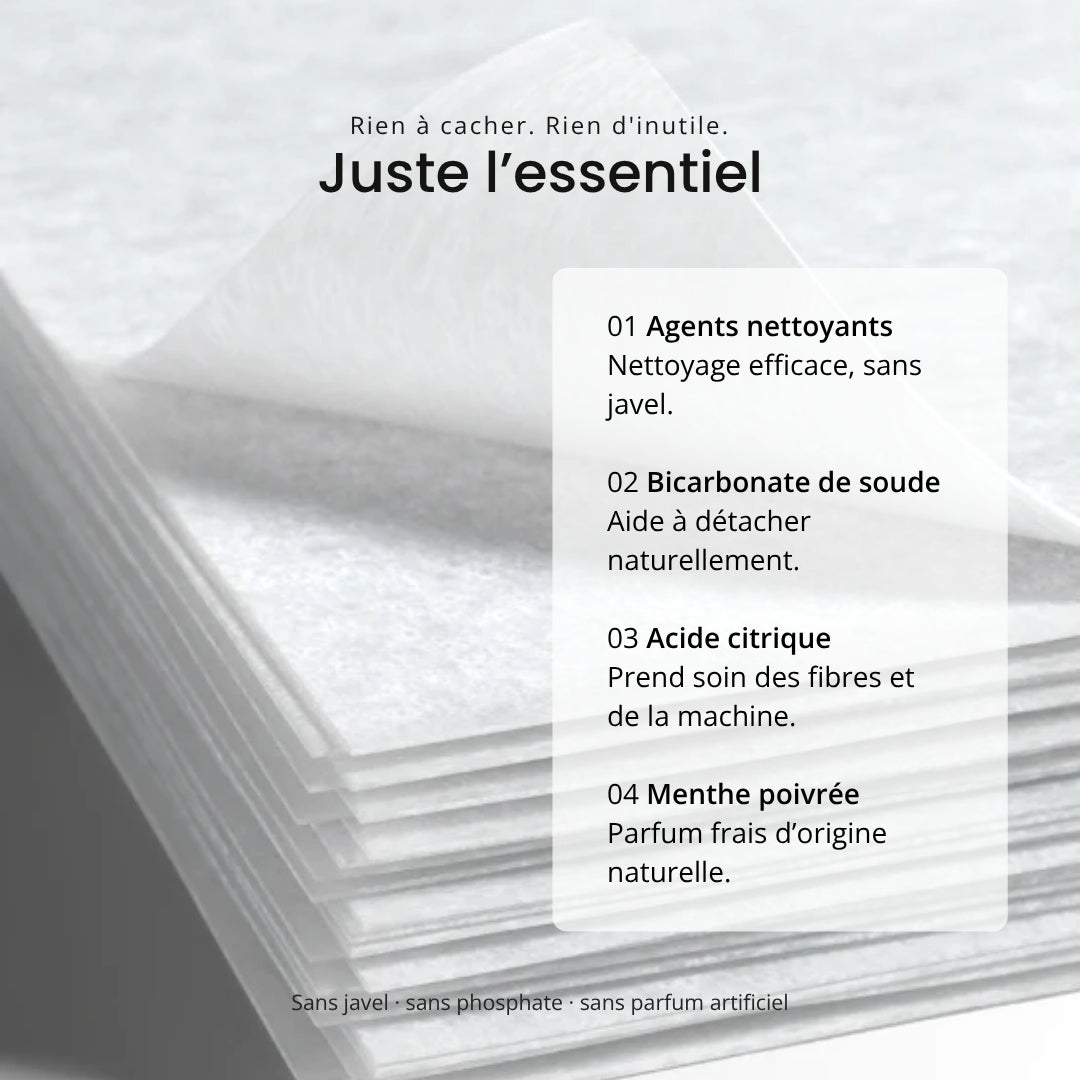 Feuilles de lessive