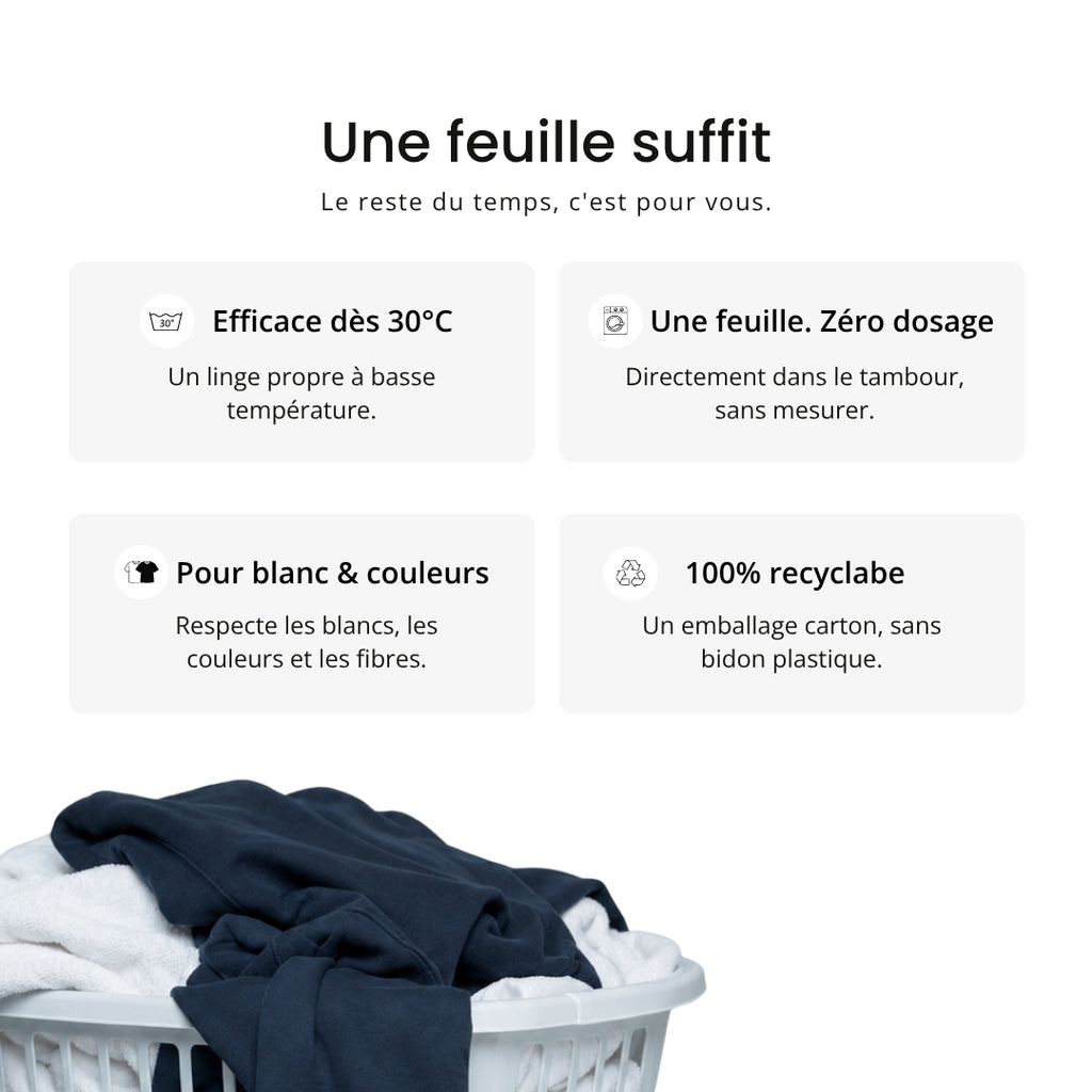 Feuilles de lessive